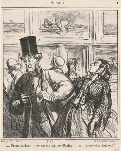 Promluvme si, madame... tyhle nahoty jsou odporné... od Honoré Daumier