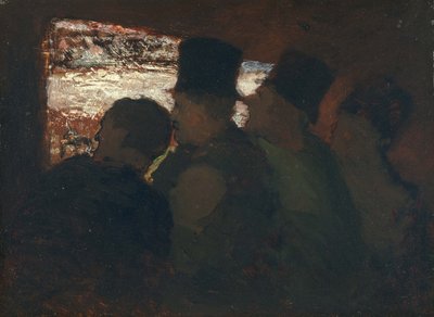Diváci Divadla Parterre, c. 1858 od Honoré Daumier