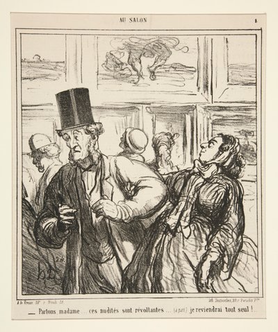 Pojďme, madam... tyhle nahoty jsou odporné od Honoré Daumier