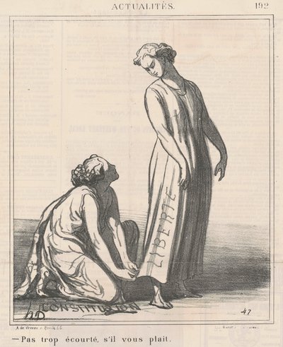 Ne příliš krátce, prosím. od Honoré Daumier