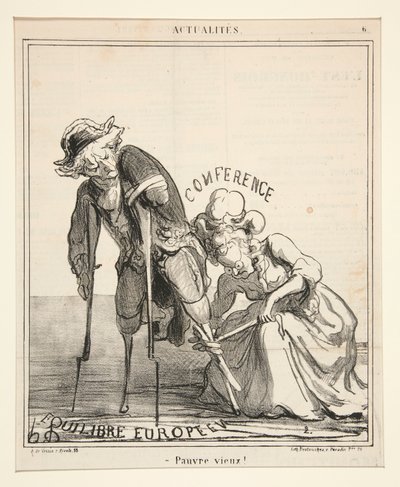 Chudák starý!, z Aktuality od Honoré Daumier