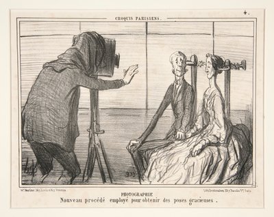 Fotografování. Nový proces používaný k získání půvabných póz z pařížských skic od Honoré Daumier