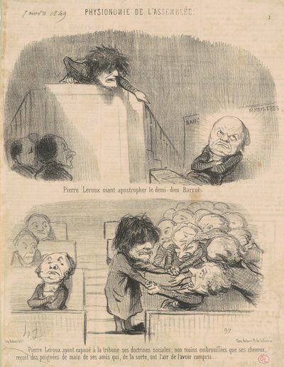Pierre Leroux Odvážný apostrof... od Honoré Daumier