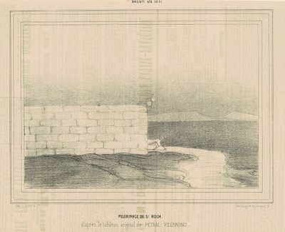 Pouť svatého Rocha od Honoré Daumier