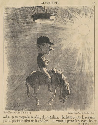 Čím víc se blížím slunci... od Honoré Daumier