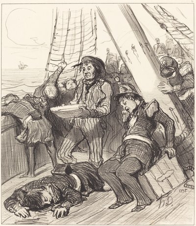 Několik příslušníků národní gardy, kteří si nemysleli... od Honoré Daumier