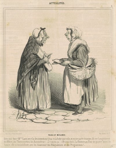 Váhy a míry od Honoré Daumier