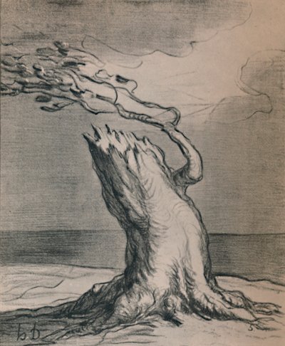 Chudák Francie! The Trunk Is Blasted, 1871, 1946 od Honoré Daumier