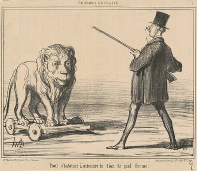 Aby obyvatel počkal na lva... od Honoré Daumier