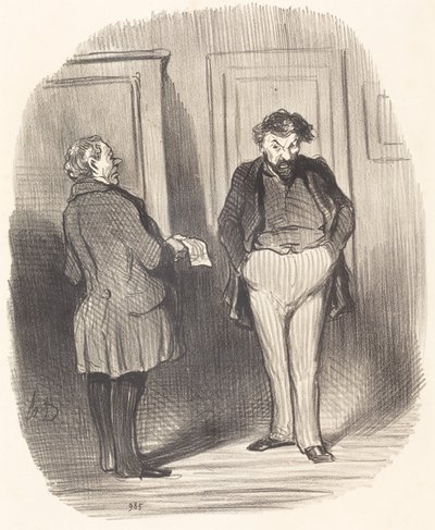 Můžeš mi říct...? Mám chřipku!... od Honoré Daumier