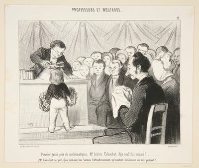 První hlavní cena v matematice, pane Isidore Cabuchete?. #12 profesorů a hořčice od Honoré Daumier