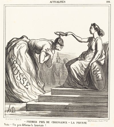 První cena za růst - Prusko od Honoré Daumier