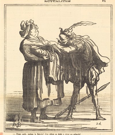 Opatrujte se, paní většina! od Honoré Daumier