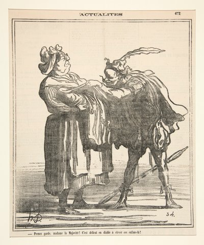 Opatrujte se, Madame la Majorite! od Honoré Daumier