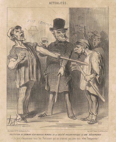 Výhoda ... člena ... desátého prosince ... od Honoré Daumier