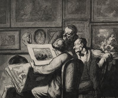 Tiskoví nadšenci. od Honoré Daumier