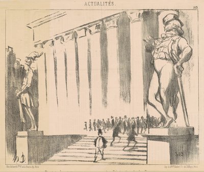 Projekt stanov, které zdobí ... burzu od Honoré Daumier