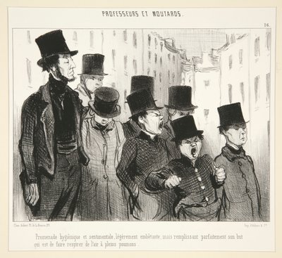 Hygi promenáda od Honoré Daumier