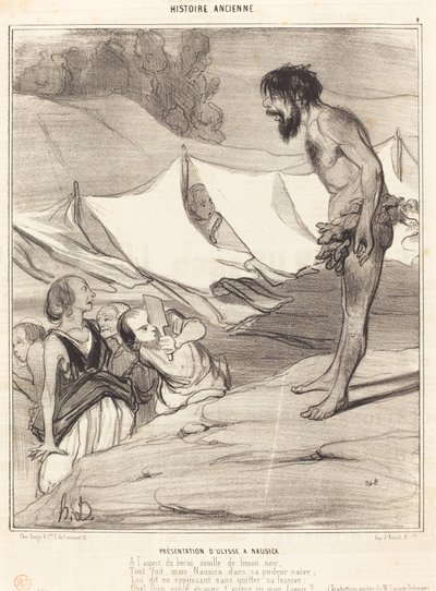 Představení Ulysse na Nausice od Honoré Daumier
