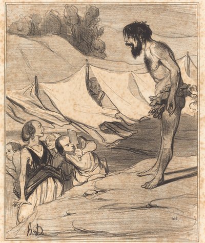 Představení Ulysse na Nausice od Honoré Daumier