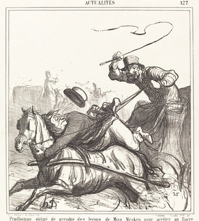Prudhomme byl nucen brát lekce... od Honoré Daumier