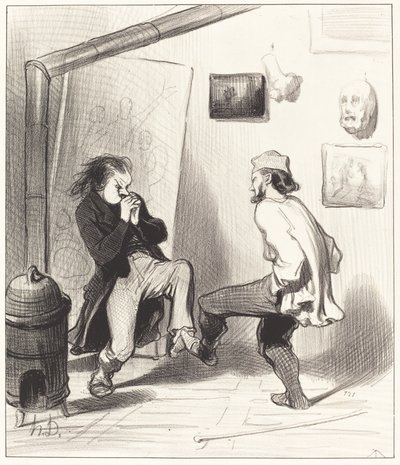 Když jsme spálili jeho poslední stojan! od Honoré Daumier
