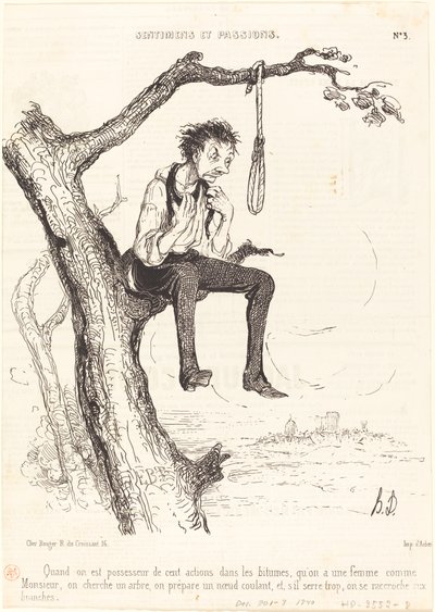 Když vlastníte sto akcií... od Honoré Daumier