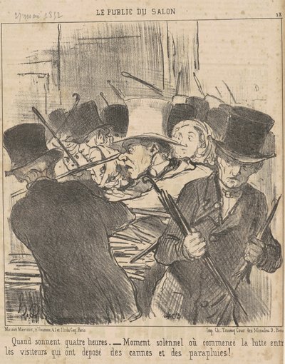 Když odbijí čtyři hodiny od Honoré Daumier