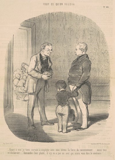 Pokud jde o mě, chci použít... sílu uvažování od Honoré Daumier