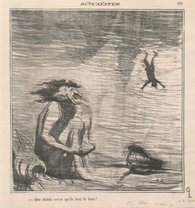 Co tam sakra dělají! od Honoré Daumier
