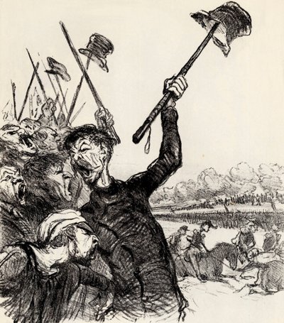 Ratapoil a jeho zaměstnanci: Ať žije císař!, 1851. od Honoré Daumier