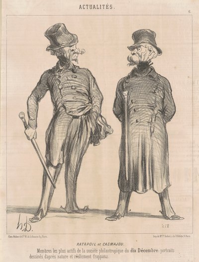 Ratapoil et Casmajou od Honoré Daumier