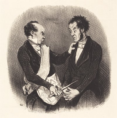 Přijetí svobodného zednáře od Honoré Daumier