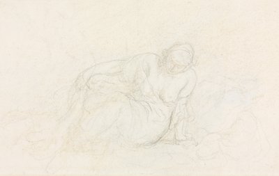 Ležící žena opíraje se o paži, 185560. od Honoré Daumier