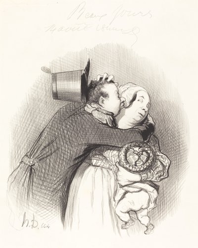 Setkání země od Honoré Daumier