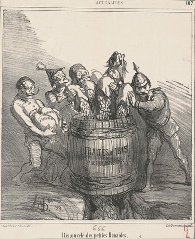 Obnovený malý Danaides od Honoré Daumier