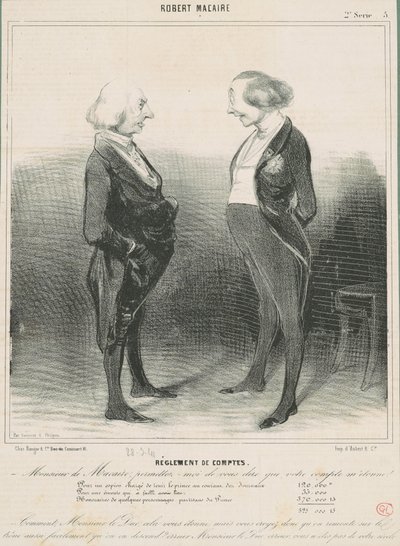 Vyřizování skóre od Honoré Daumier