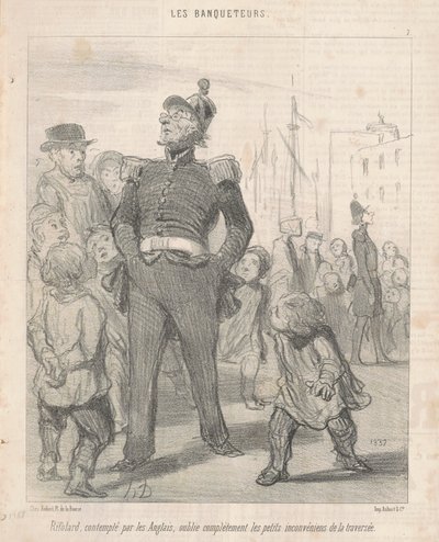 Rifolard... zapomíná... na nepříjemnosti přechodu od Honoré Daumier