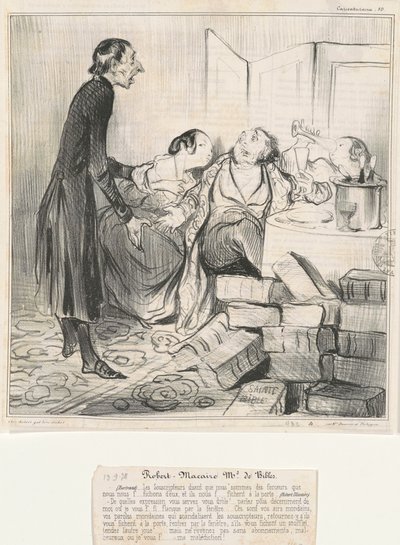 Robert Macaire Md z Bible od Honoré Daumier