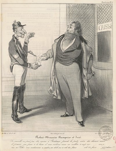Robert Macaire bankéř a porotce od Honoré Daumier