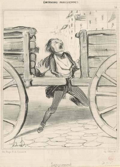Záchvat od Honoré Daumier