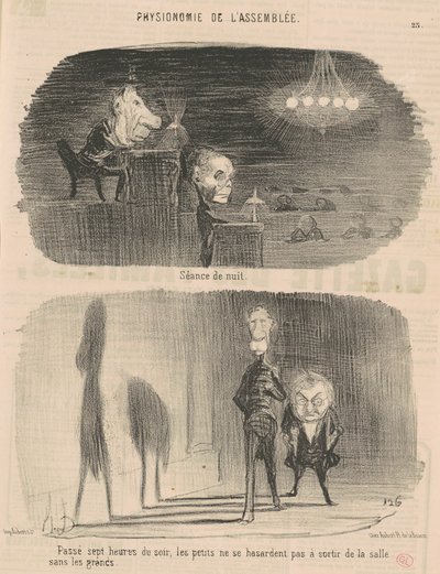 Noční sezení od Honoré Daumier