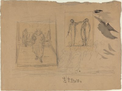 Scéna v justičním paláci od Honoré Daumier
