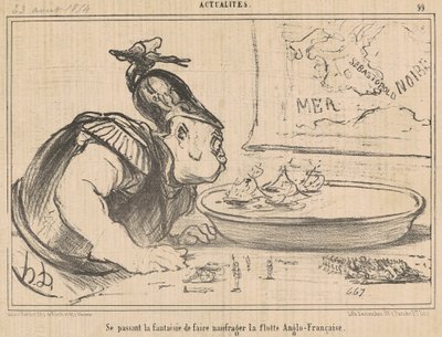 Předávání fantazie o ničení... od Honoré Daumier
