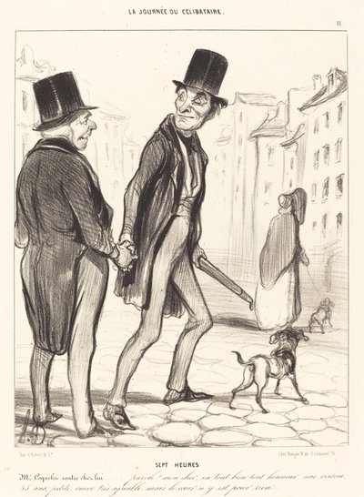 Sedm hodin od Honoré Daumier