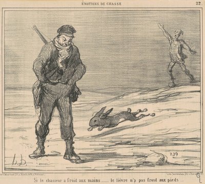 Pokud je myslivci zima, zajíci není zima... od Honoré Daumier