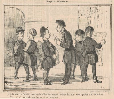 Jestli chceš, koupím ti dvě stě kuliček... od Honoré Daumier