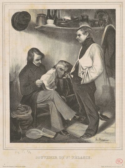 Vzpomínka na sv. Pelagia od Honoré Daumier