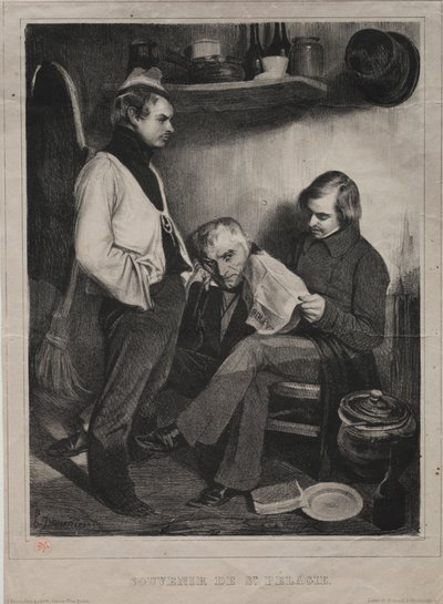 Suvenýr z vězení ot Ste. Pélagie, 1834. od Honoré Daumier