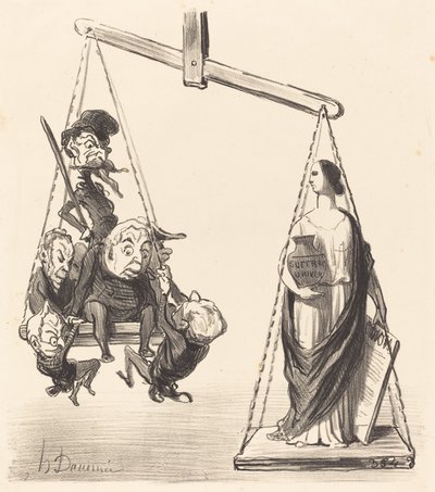 Všeobecné volební právo od Honoré Daumier